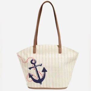 Vera Bradley Regatta Anchor Striped Tote Bag NWT